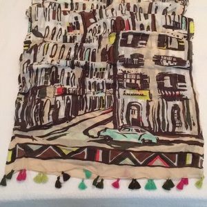 KATE SPADE NEW YORK CUBAN LANDSCAPE SCARF